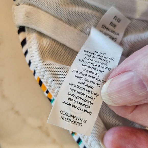 Athleta WOMEN'S PRISMATIC BIKINI TOP MULTICOLOR BRA SIZE 36D 36DD - Picture 5 of 7